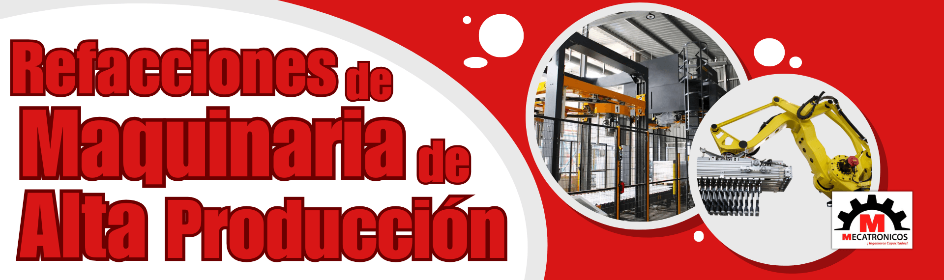 Refacciones clave para maquinaria de alta producción